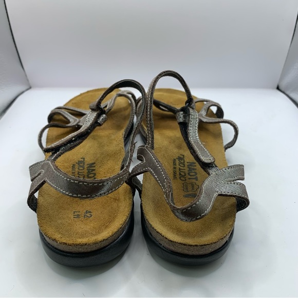 NAOT Dorith Silver Ankle Strap Sandals Women’s Size 42/ US 11 - Picture 5 of 6